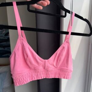 Aerie Superchill Cotton pink corset lounge bralette